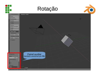 Rotação
Painel auxiliar
(também acessível por F6)
 