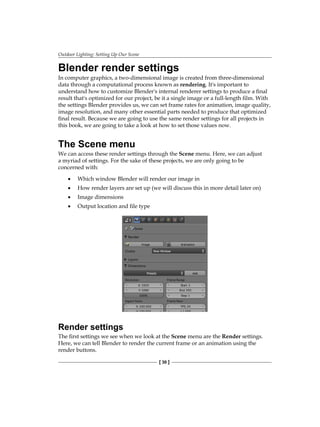 Blender 2.5 lighting and rendering | PDF