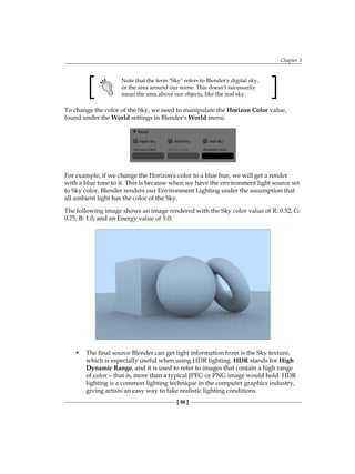 Blender 2.5 lighting and rendering | PDF