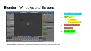 Window Blender Reference Photo Blender and Bezier Curves for 3D Printing | PPTX