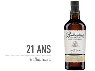 21 ANS
Ballantine’s
 