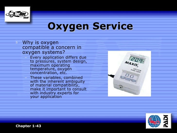 Oxygen Material Compatibility Chart