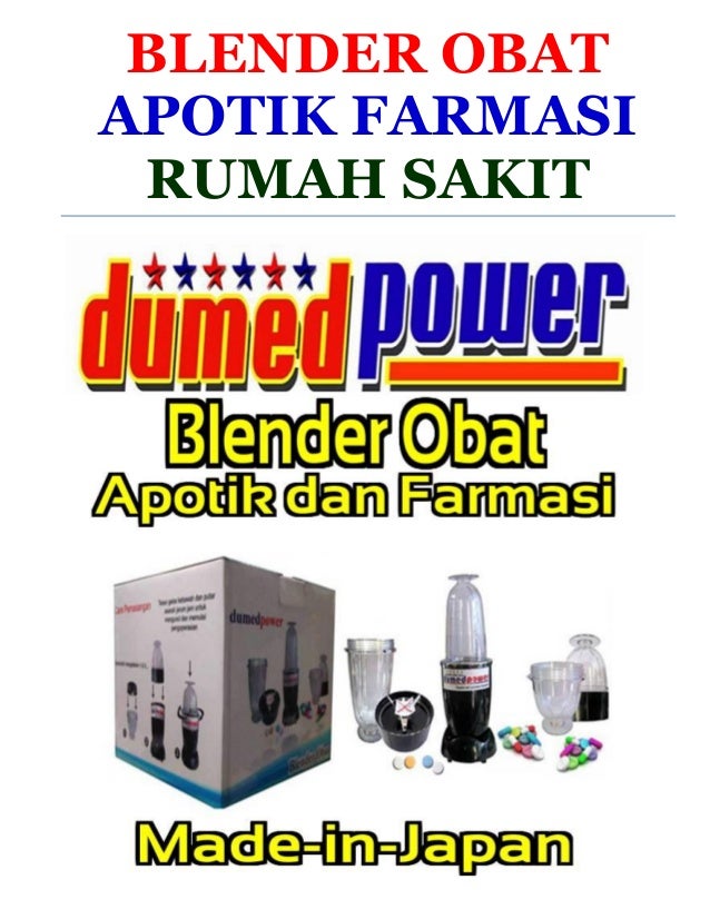 Blender Obat Apotik Farmasi Rumah Sakit 