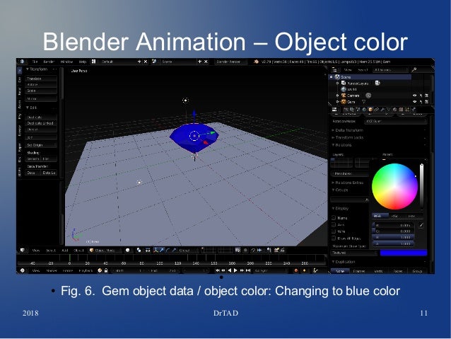 Drtad Blender Tutorial Animation Basics Change Object Color Drtad Blender Tutorial Animation Basics Change Object Color
