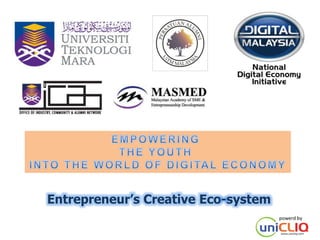 Entrepreneur’s Creative Eco-system 
powerd by 
 