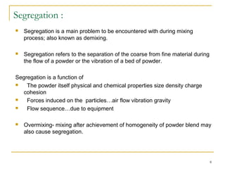 Segregation Process Flow Blending | PPT