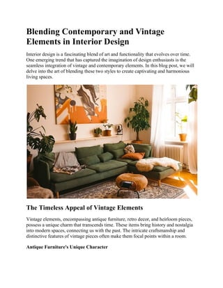 Blending Contemporary and Vintage Elements in Interior Design.pdf