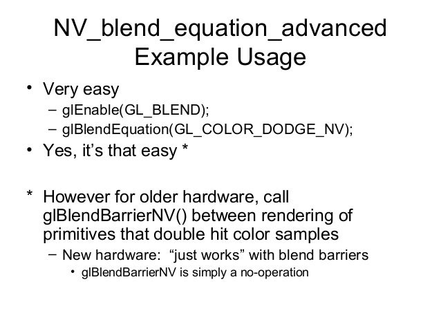 Blend Modes For Opengl