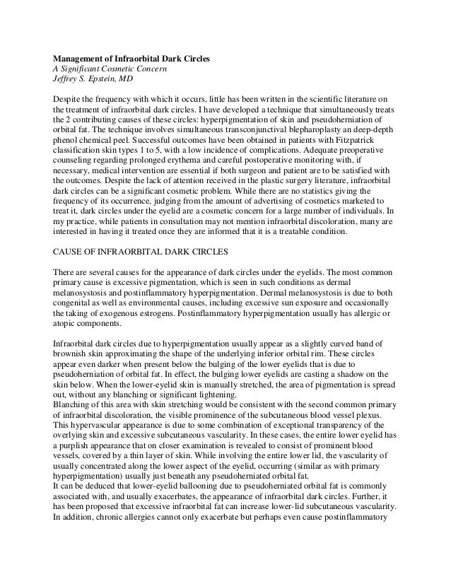 hydrocortisone for dark circles