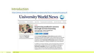 Introduction
5 7/17/2019 Add a footer
https://www.universityworldnews.com/post.php?story=20190526153905418
 