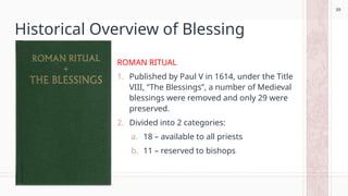 Blessings in the Catholic Church Tradition | PPTX