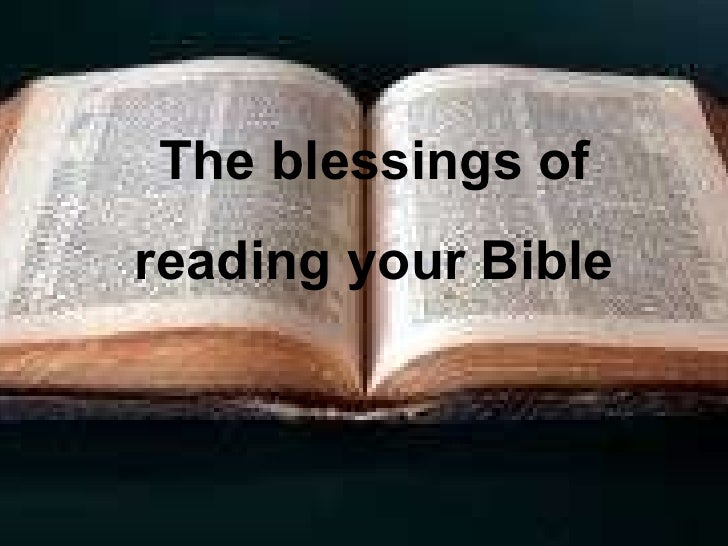 Blessings of reading god s word