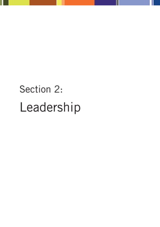 Section 2:
Leadership
 