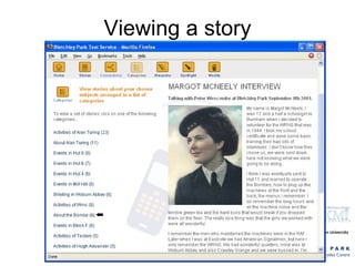 Viewing a story 