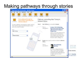 Making pathways through stories 