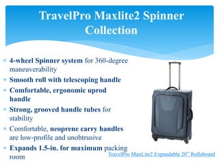 What Consumers Want in Luggage