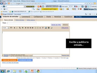Escribe y publica tu
entrada…