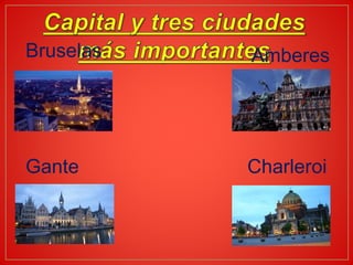 Bruselas Amberes
Gante Charleroi
 