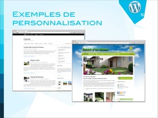 Exemples de        6

personnalisation
 