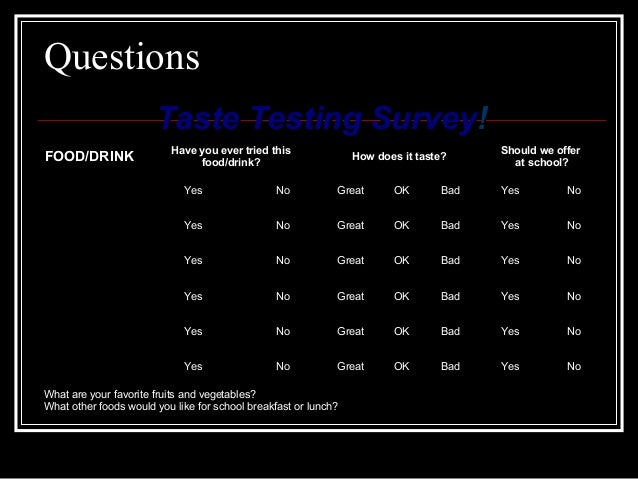 Taste Test Survey Template from image.slidesharecdn.com