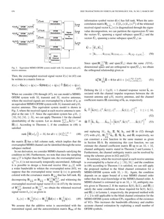 Blind channel estimation for mimo ofdm systems | PDF