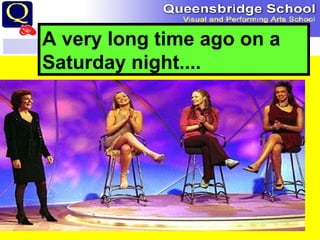 A very long time ago on a Saturday night.... 