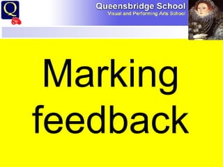 Starter  Marking feedback 