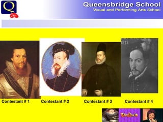 Contestant # 1   Contestant # 2  Contestant # 3   Contestant # 4 