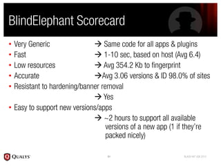 Blind elephant   black hat 2010 v2