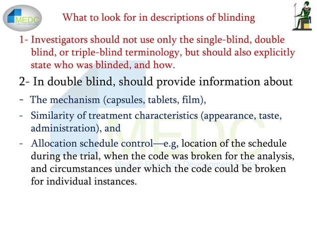 Blinding in clinical trilas | PPTX