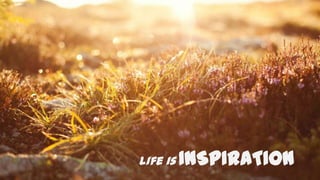 life is INSPIRATION

 