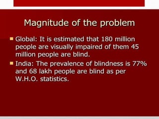 Blindness Lecture