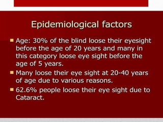 Blindness Lecture