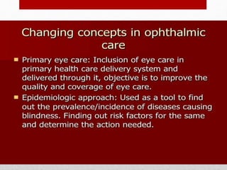 Blindness Lecture