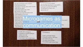 Blink and You'll Miss It: A Quick Look at Microgames