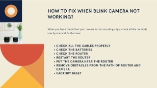 Blink Camera Not Recording Live View 1-8009837116 Fix Now | Blink Camera Not Detecting Motion