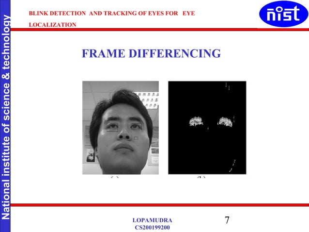 Blink detection and tracking of eyes for eye localisat | PPT