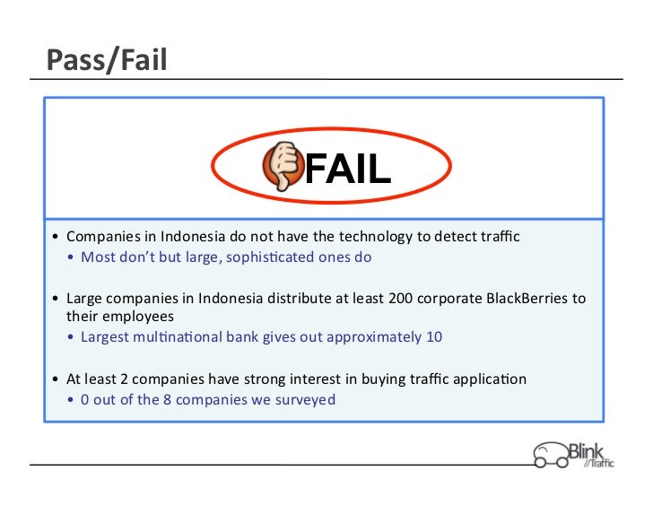 Pass/Fail Criteria