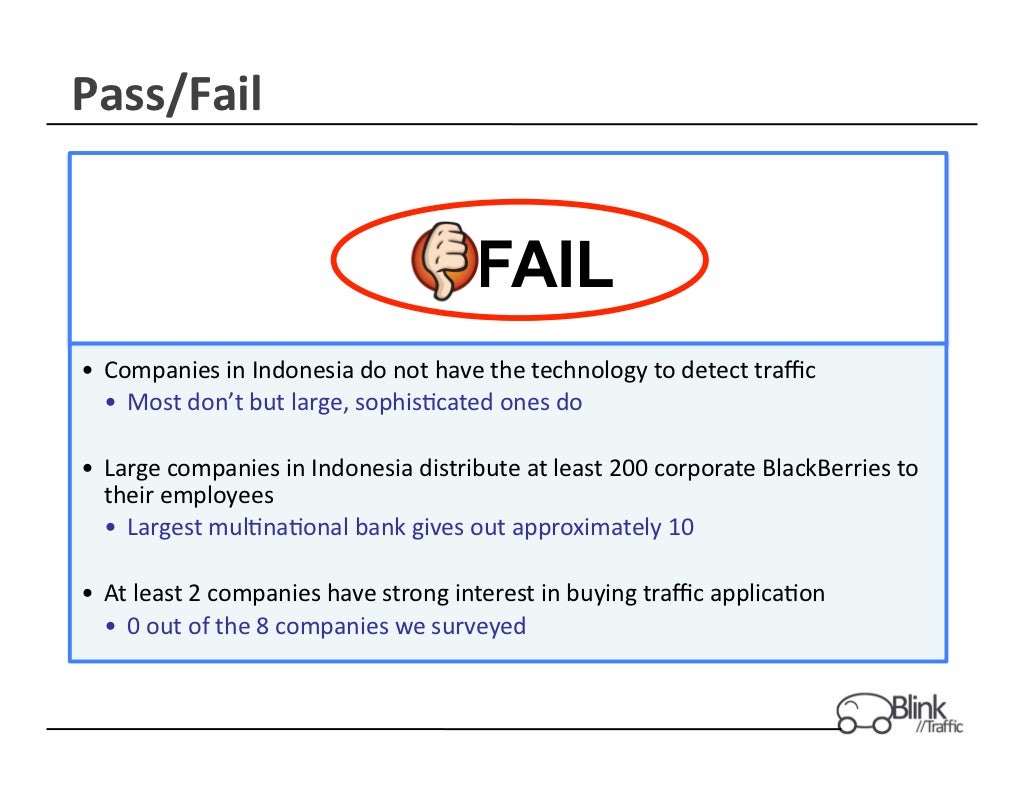 Pass/Fail Criteria
