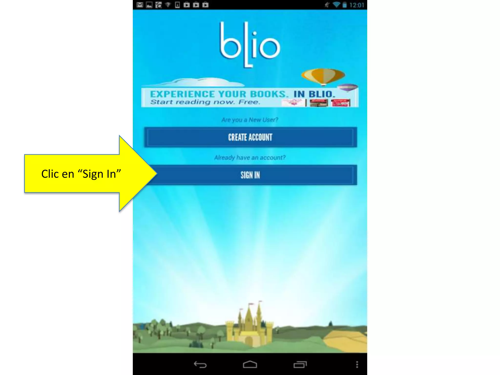 Clic en “Sign In”
 