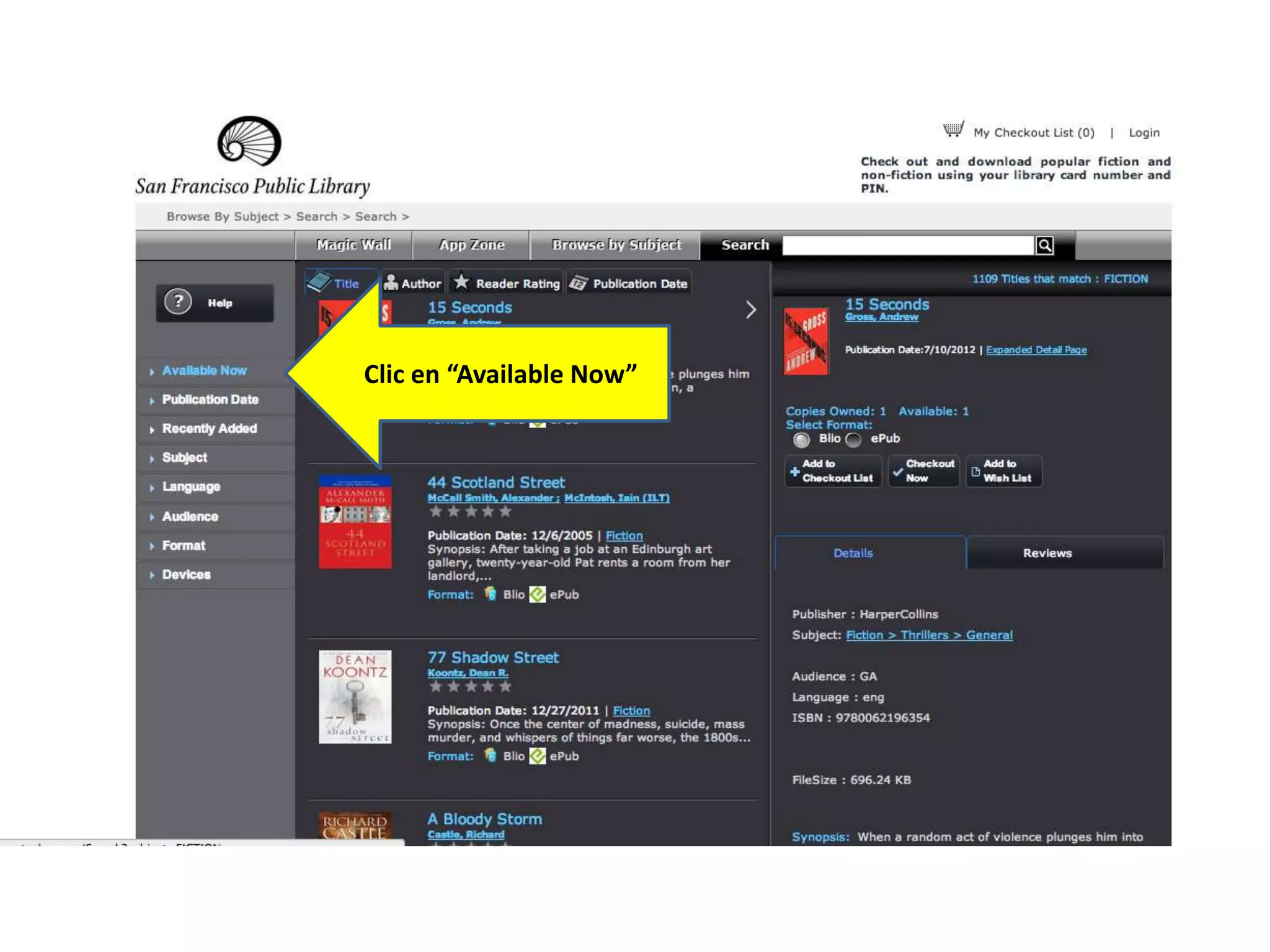 Clic en “Available Now”
 