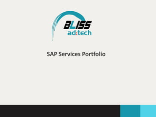 SAP Services Portfolio

 