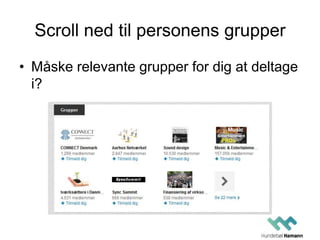 Networking på Linkedin
Karma:
What you give is
what you get returned
 