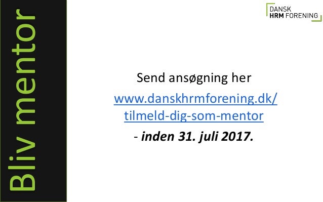 mentor gennem Dansk HRM