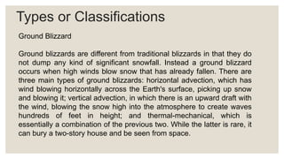 Blizzard Types Blizzard in english classsssssssssnnnnnnn | PPTX