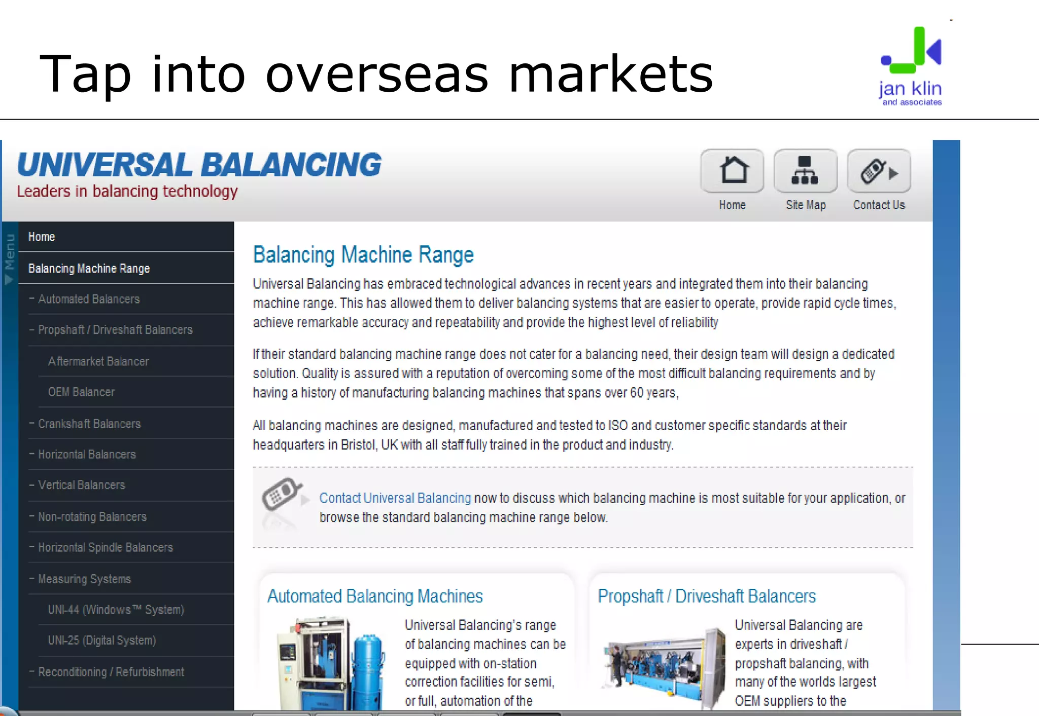 Tap into overseas markets 