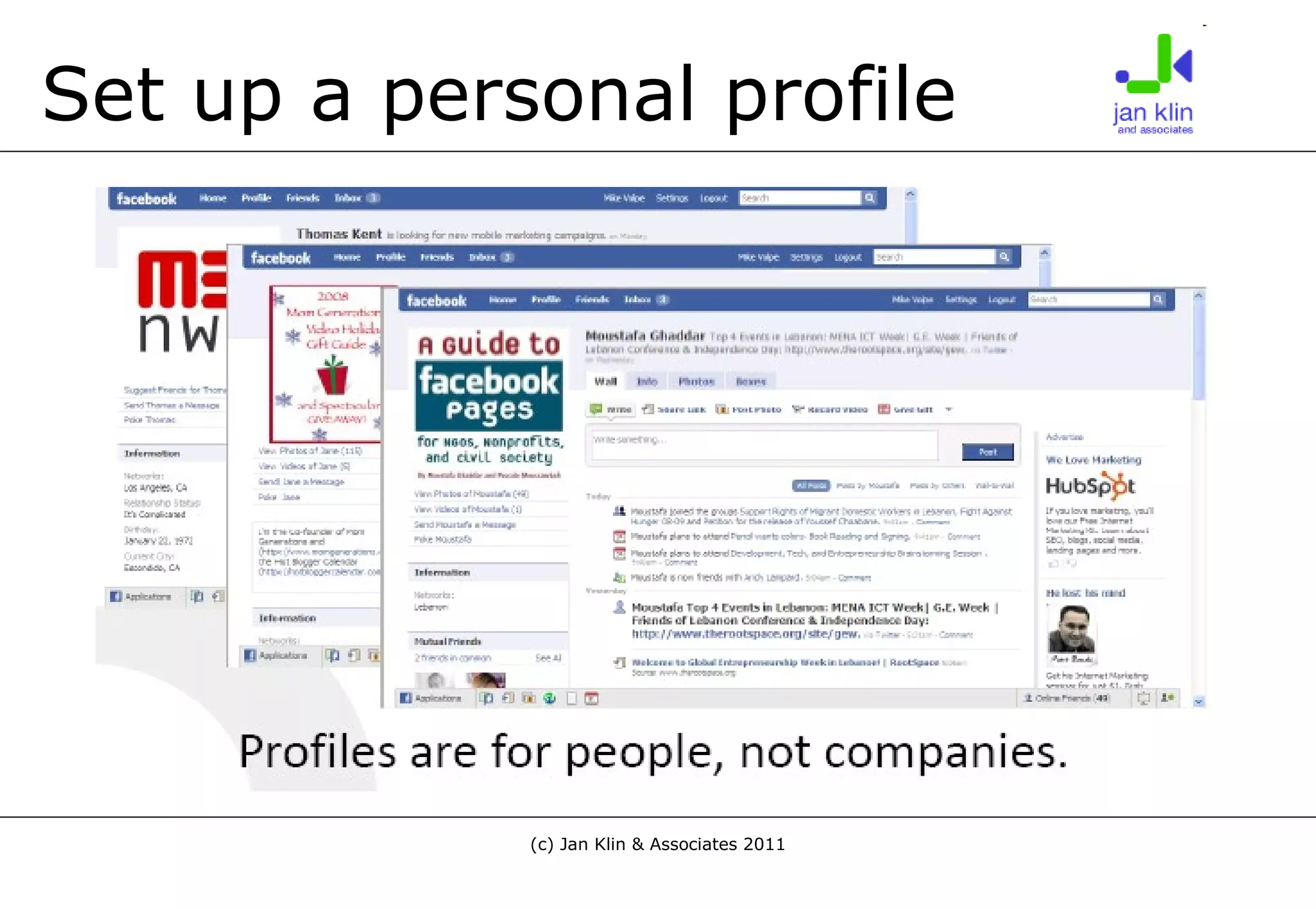 Set up a personal profile 