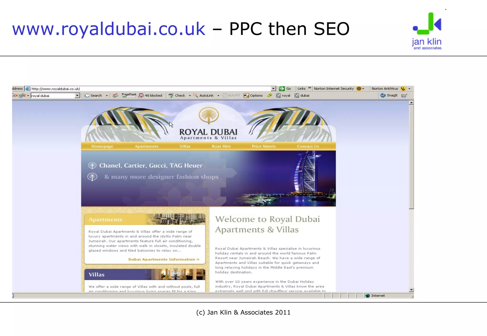 www.royaldubai.co.uk  – PPC then SEO 