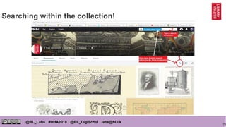 79
@BL_Labs #DHA2018 @BL_DigiSchol labs@bl.uk
Searching within the collection!
 