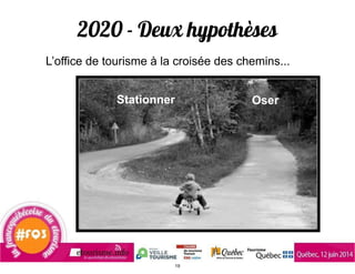 2020 - Deux hypothèses
L’office de tourisme à la croisée des chemins...
OserStationner
19
 